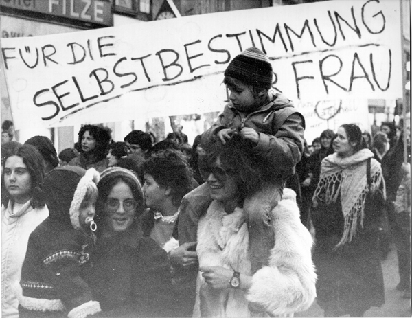 Frauendemo 70er Jahre: "Für die Selbstbestimmung der Frau" Foto: SPÖ-Frauen