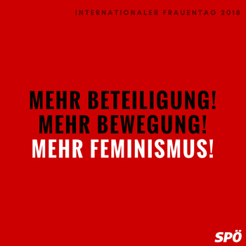 Sujet der SPÖ-Frauen zum Frauentag 2018